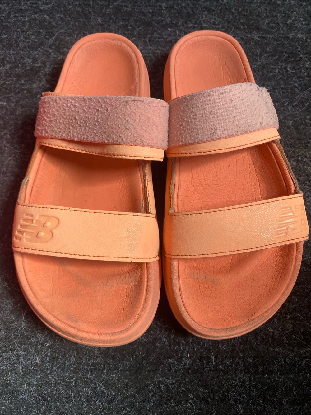 New Balance Orange Slide Sandals